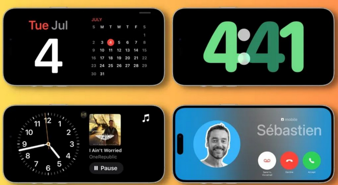 全南苹果手机维修分享iOS17横屏充电待机显示有什么好处 