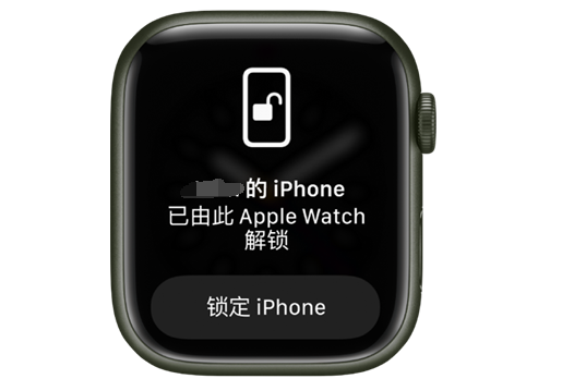 全南苹果手机维修分享用 AppleWatch 解锁配备面容 ID 的 iPhone方法 