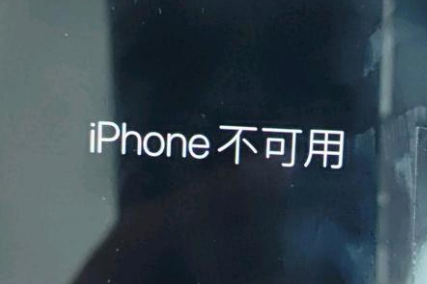 全南苹果服务网点分享锁屏界面显示“iPhone 不可用”如何解决 